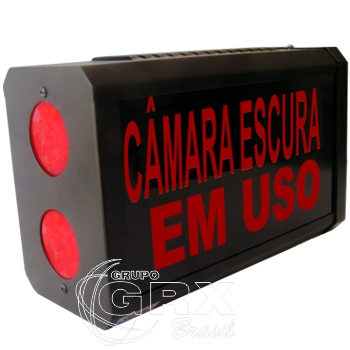 Equipamentos Radiologia - Sinaleiro Salas Raios X - Sinaleiro Luminoso Cmara Escura GRX 110V